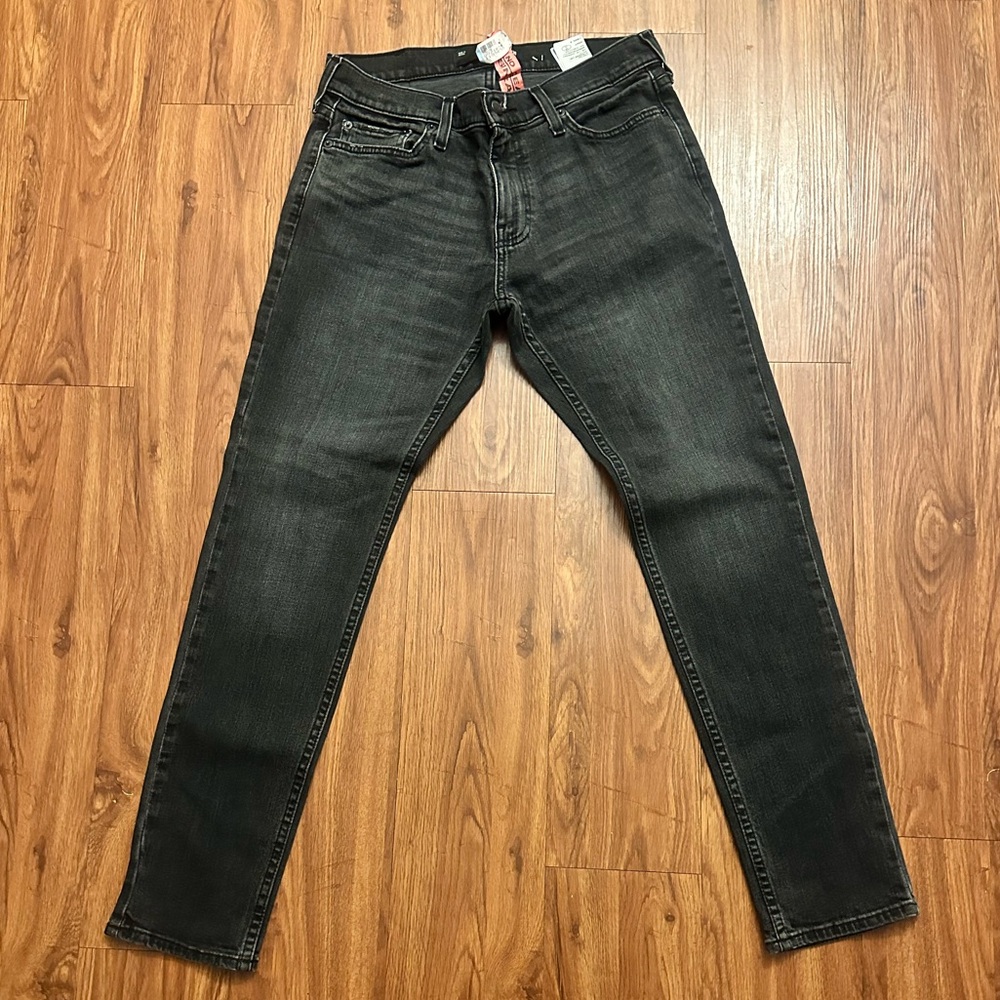 Hollister Men's Dark Gray Skinny Jeans